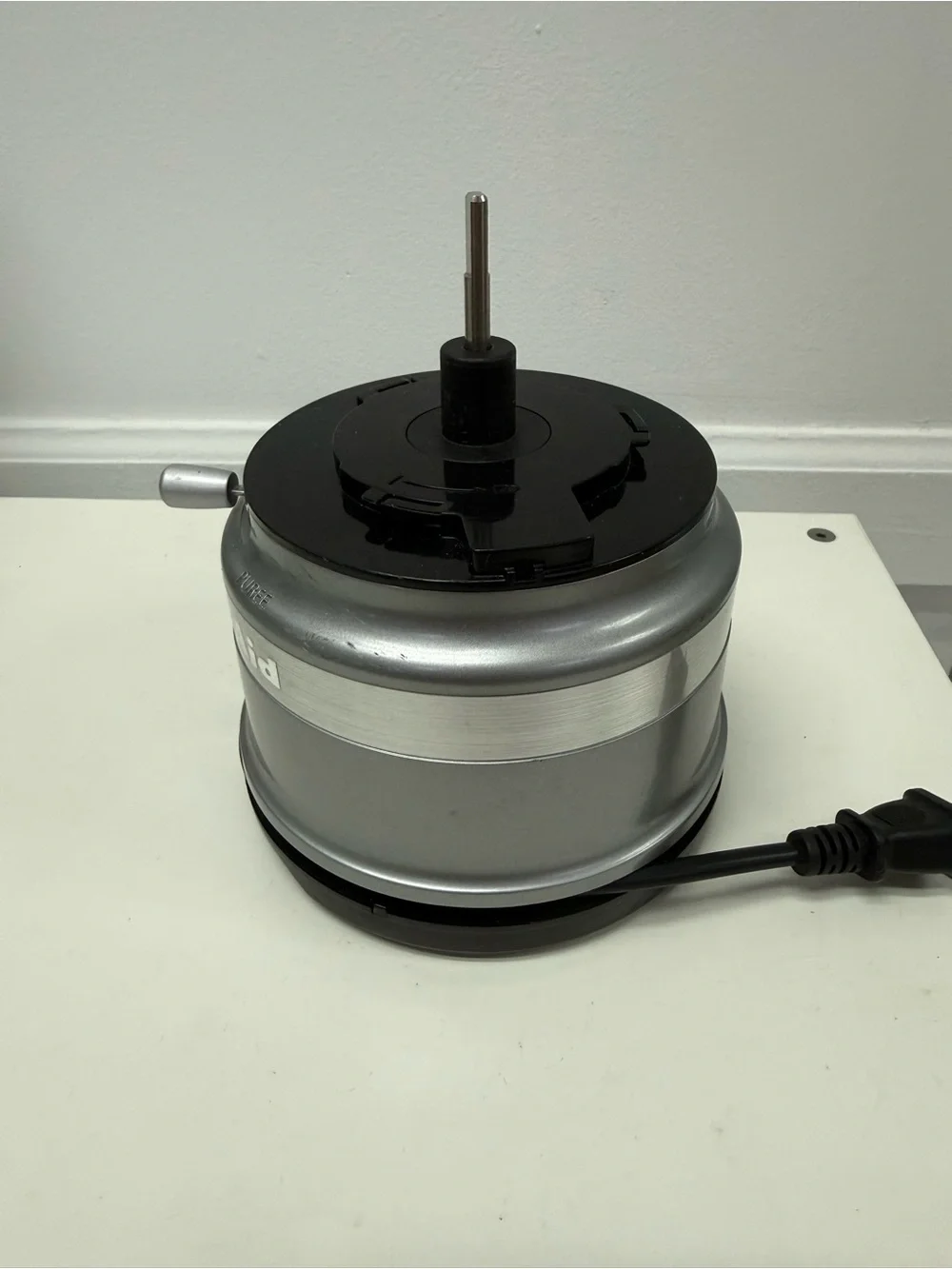 KitchenAid KFC3516QCU Food Chopper, Silver Replacement Base Only w/Manual.Tested